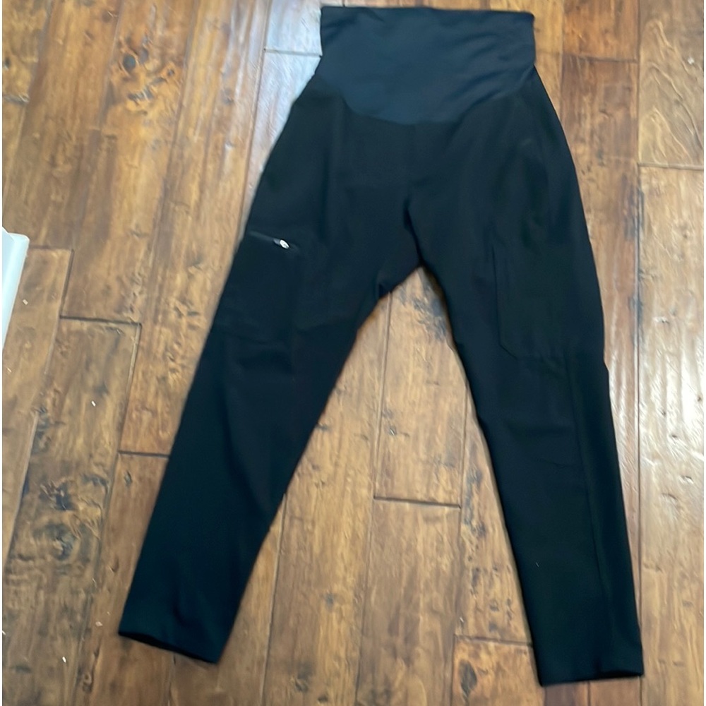 FIGS Maternity Black Scrub Pants Small NWOT